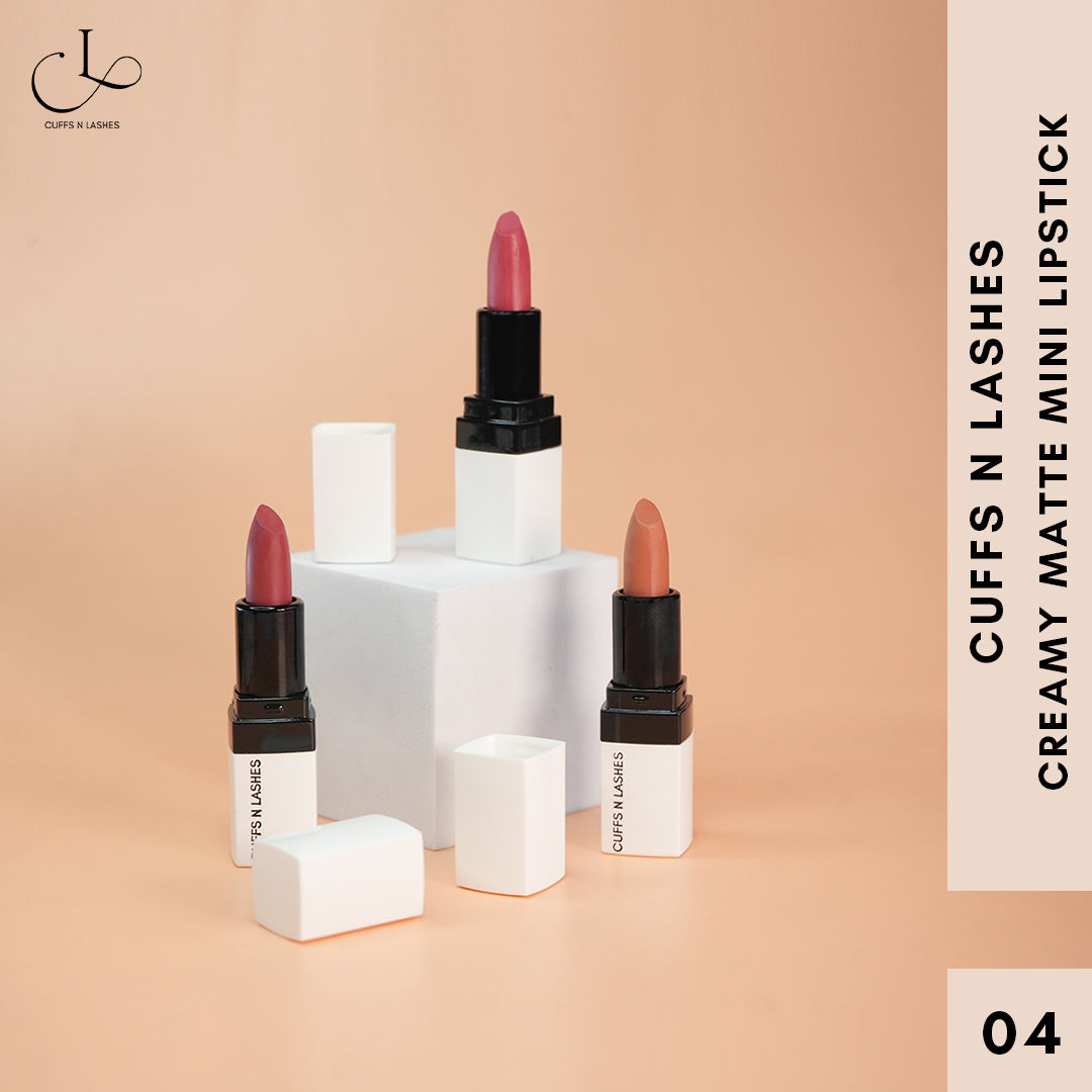 Cuffs N Lashes Doodle Lips Mini Creamy Matte Lipsticks (Set of 3)