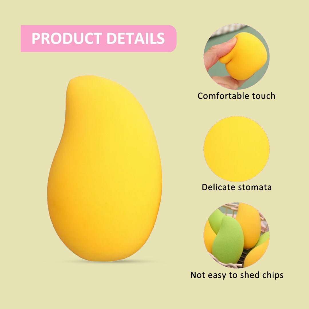 Cuffs N Lashes Makeup Blender/Sponge Fruit Series - Mango
