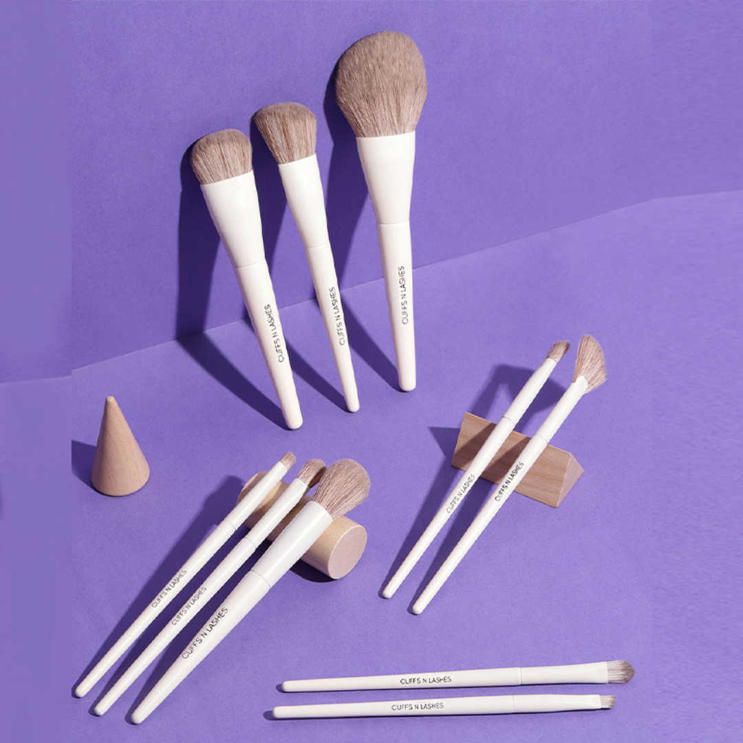Cuffs N Lashes Pro Makeup Brush Set of 10
