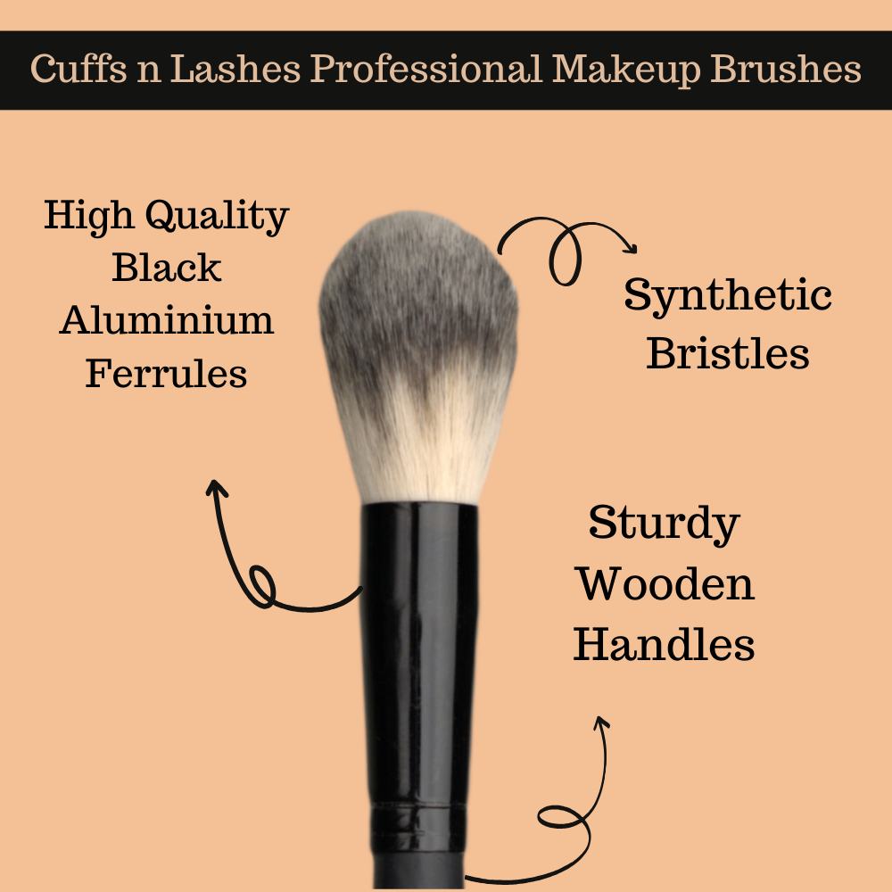 Cuffs N Lashes Makeup Brushes, F014 Powder/Blush Brush