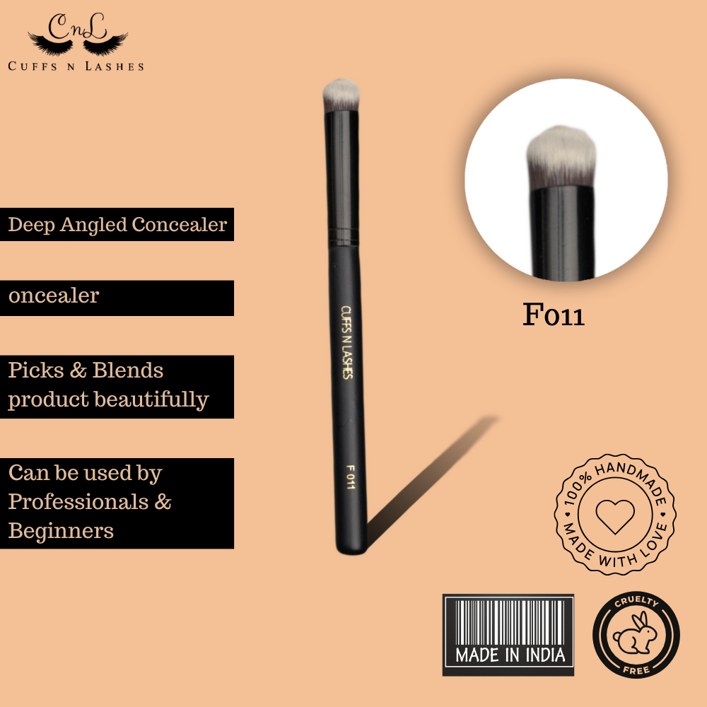 Cuffs N Lashes Makeup Brushes, F011 Concealor Brush