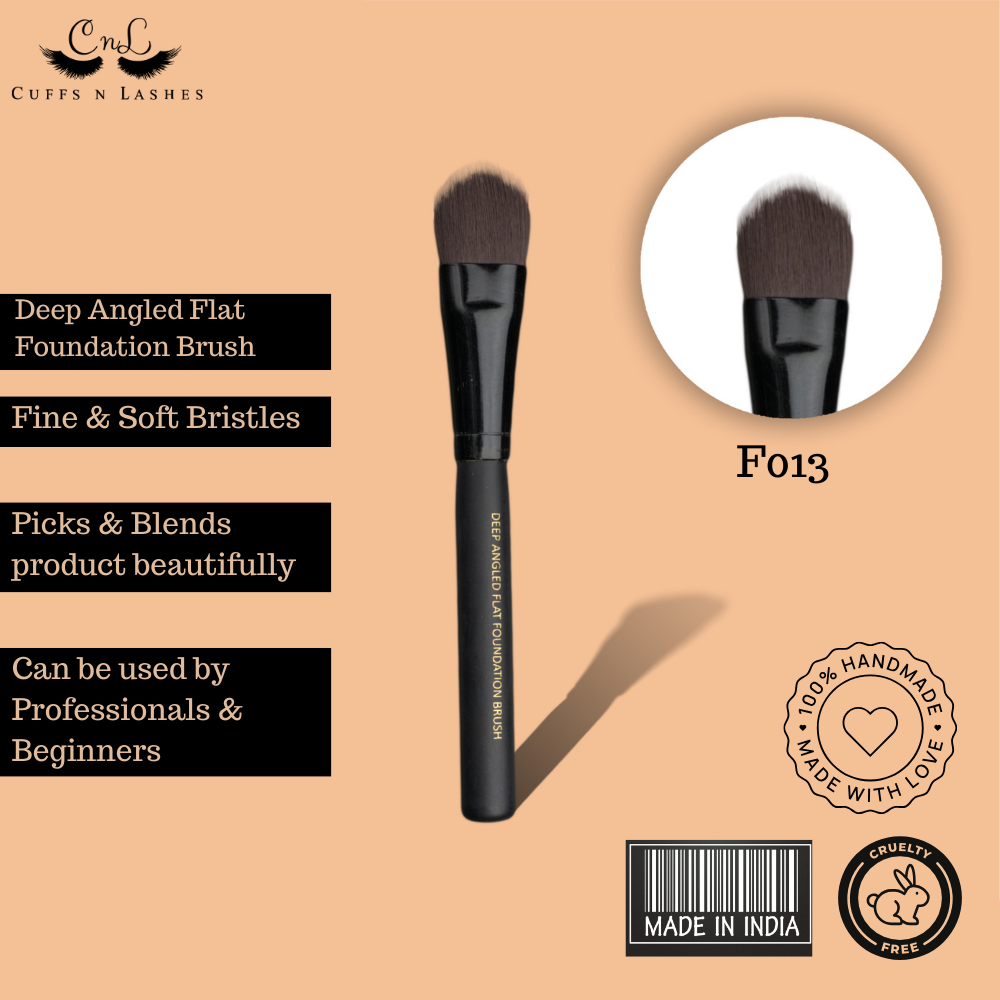Cuffs N Lashes Makeup Brushes, F013 Foundation Brush