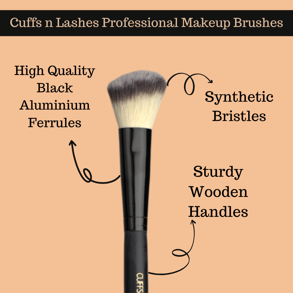 Cuffs N Lashes Makeup Brushes, F012 Contour Brush