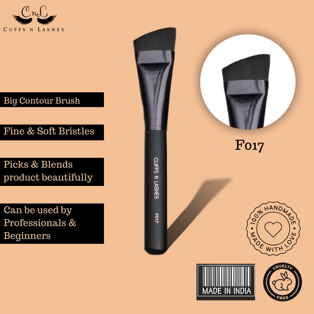 Cuffs N Lashes Makeup Brushes, F017 - Big Contour Brush