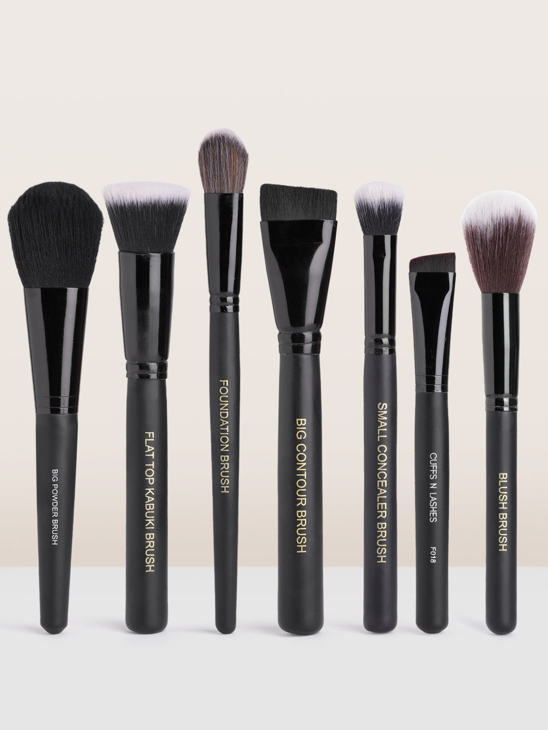Cuffs N Lashes Face brush Set of 7