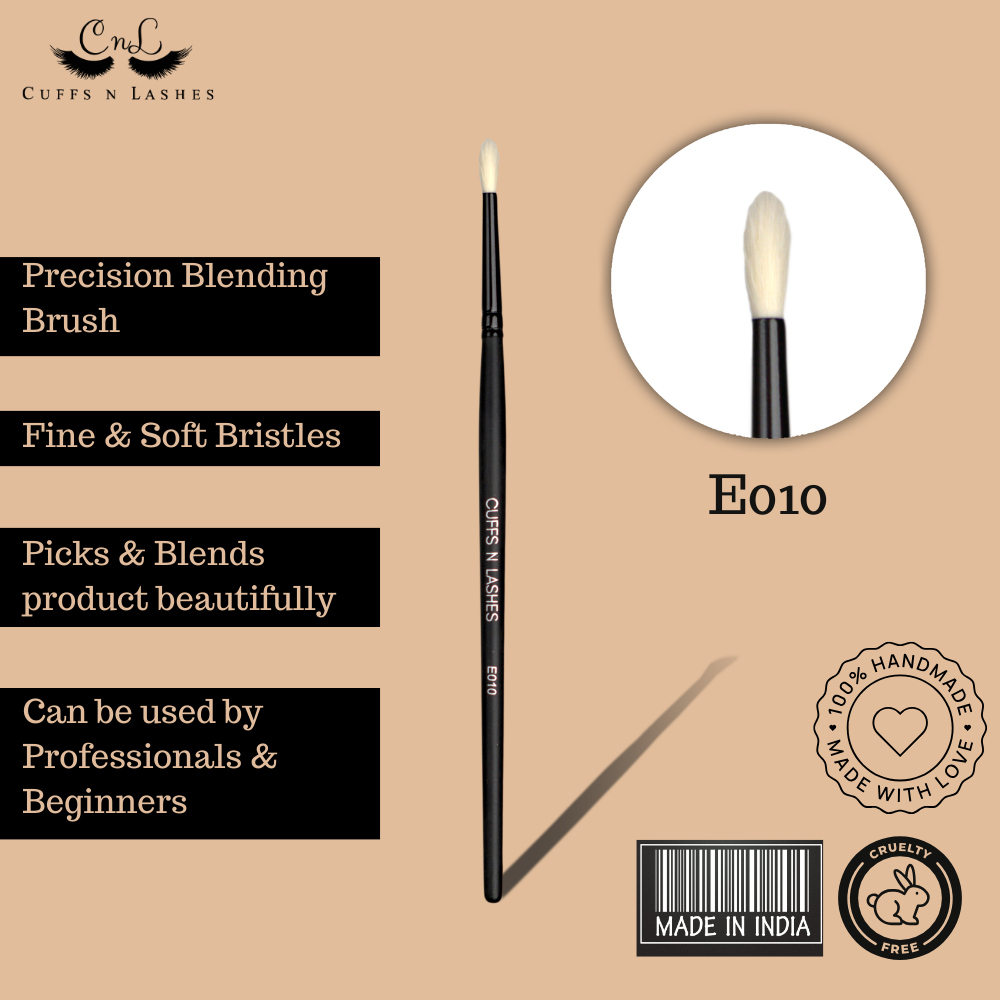 Cuffs N Lashes Makeup Brushes, E010 Precision Blending Brush