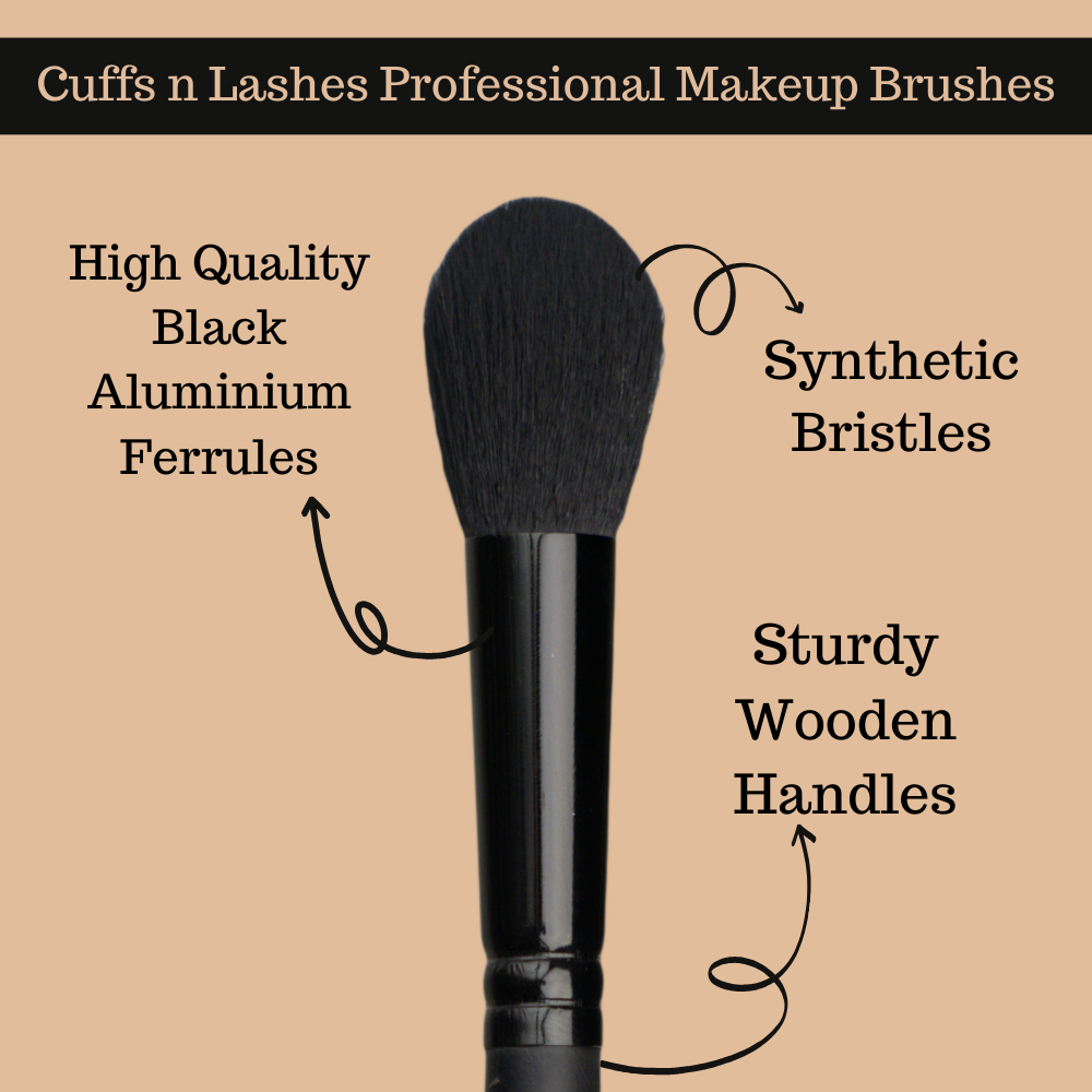 Cuffs N Lashes Makeup Brushes, F015 Small Blush/powder Brush