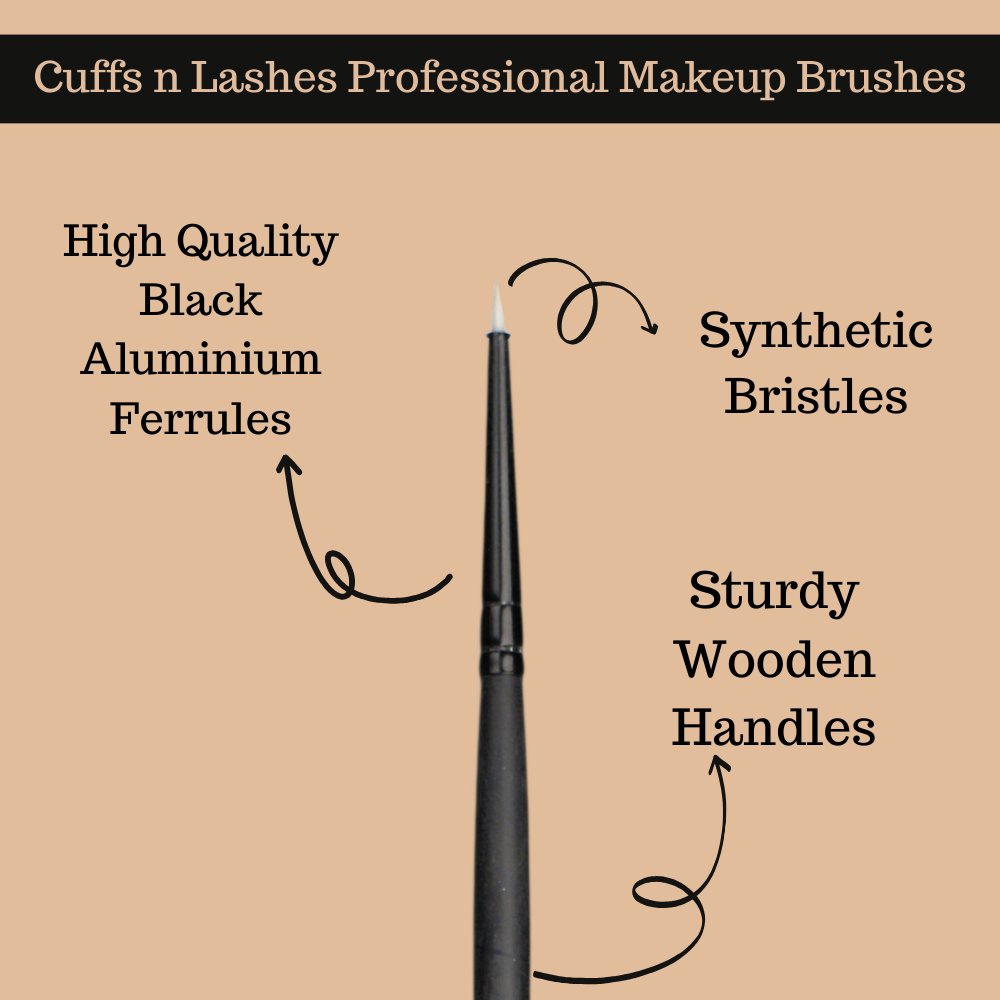 Cuffs N Lashes makeup Brush , E012 Fine Liner Brush