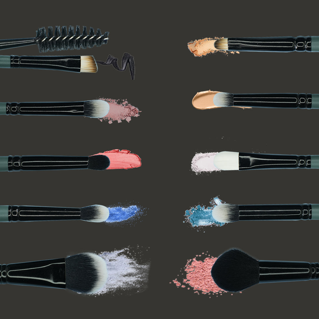 Cuffs N Lashes Mini Makeup Brushes Set Of 10