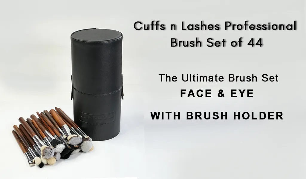 Cuffs N Lashes Brushes Set Of 44 (With Holder)