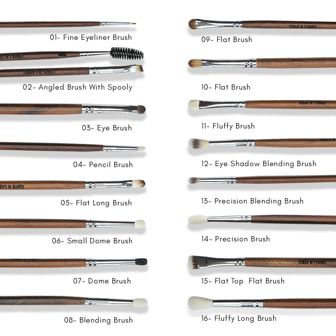 Cuffs N Lashes Brushes Set Of 44 (With Holder)