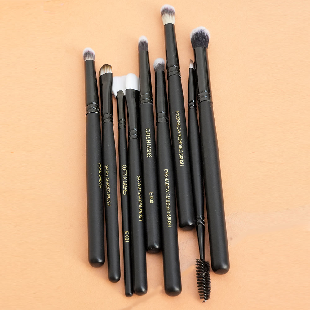 Cuffs N Lashes Eye Brushes Set Of 9