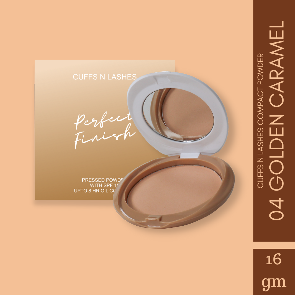 Cuffs N Lashes Perfect Finish Pressed Powder Compact with SPF 15