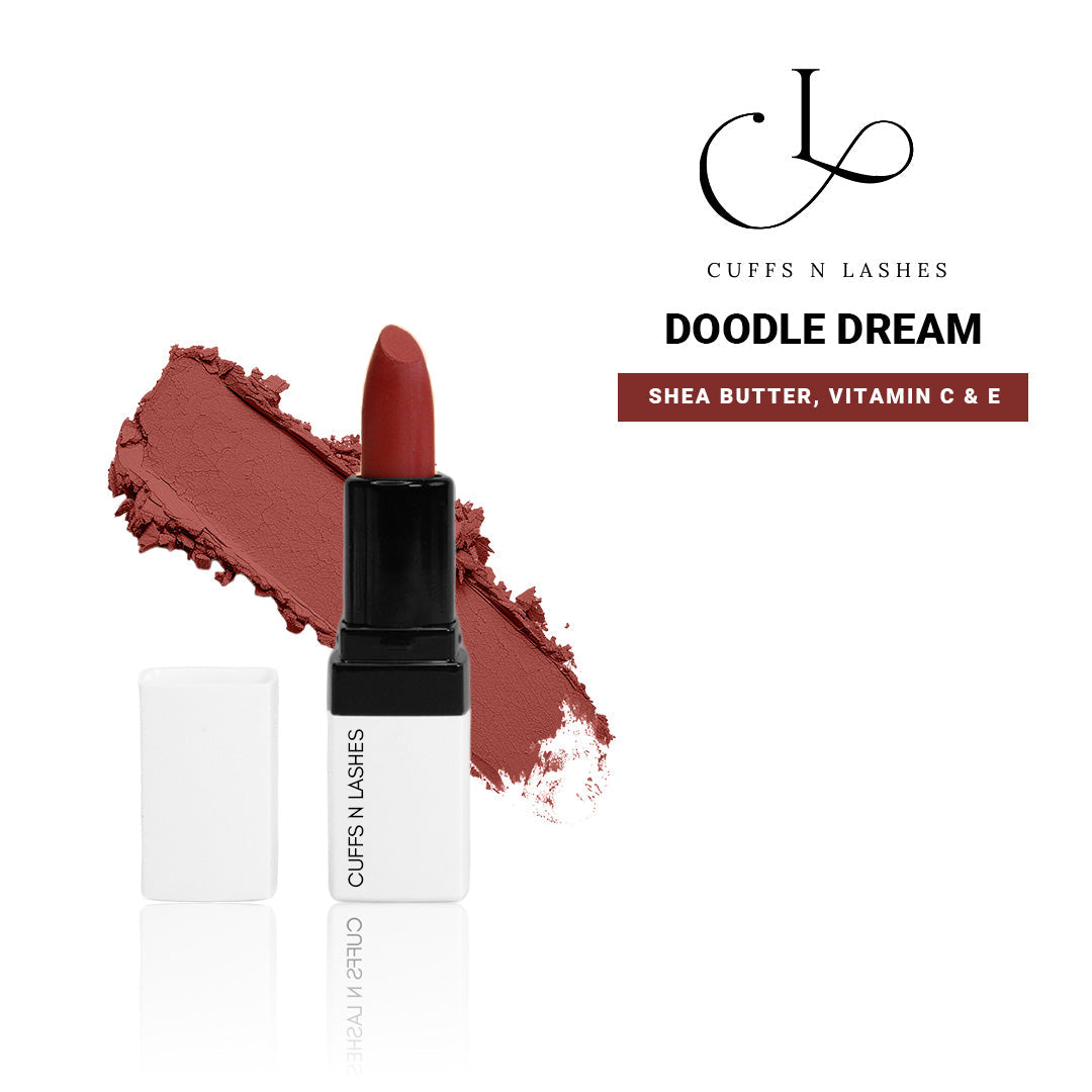 Cuffs N Lashes Doodle Lips Mini Creamy Matte Lipsticks