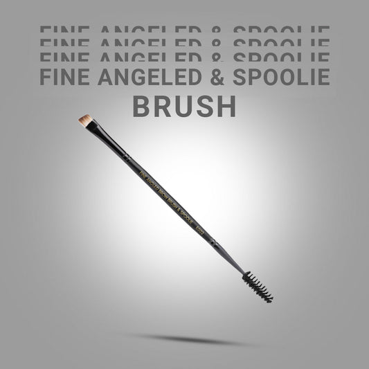 Cuffsnlashes Makeup Brushes E002 - Fine Angled   Brow Brush & Spoolie