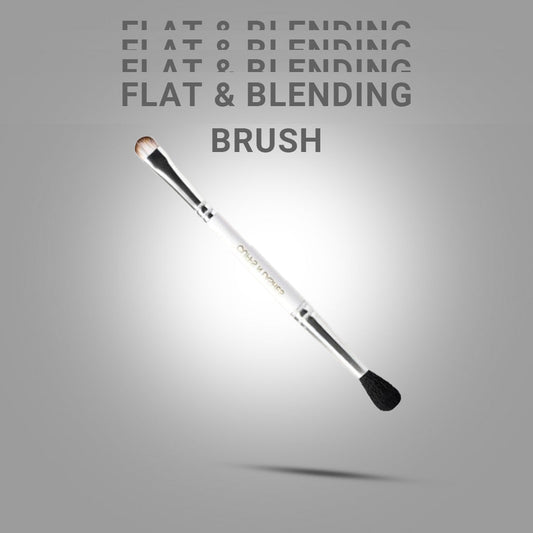 06-Double Duty Small Flat Brush & Fluppy Blending Brush