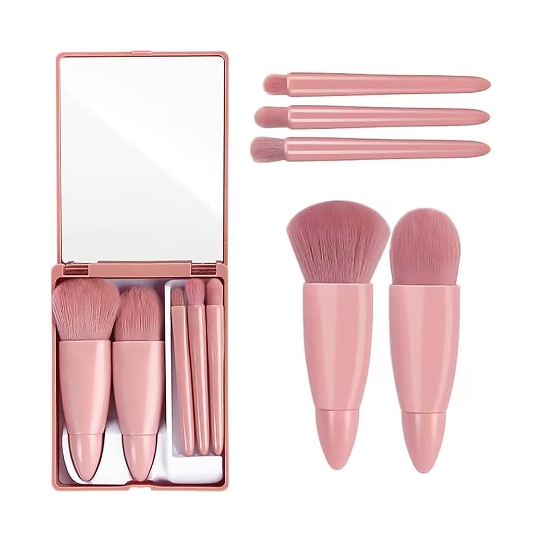 Cuffs N Lashes Mini Brush Set of 5 - Brown