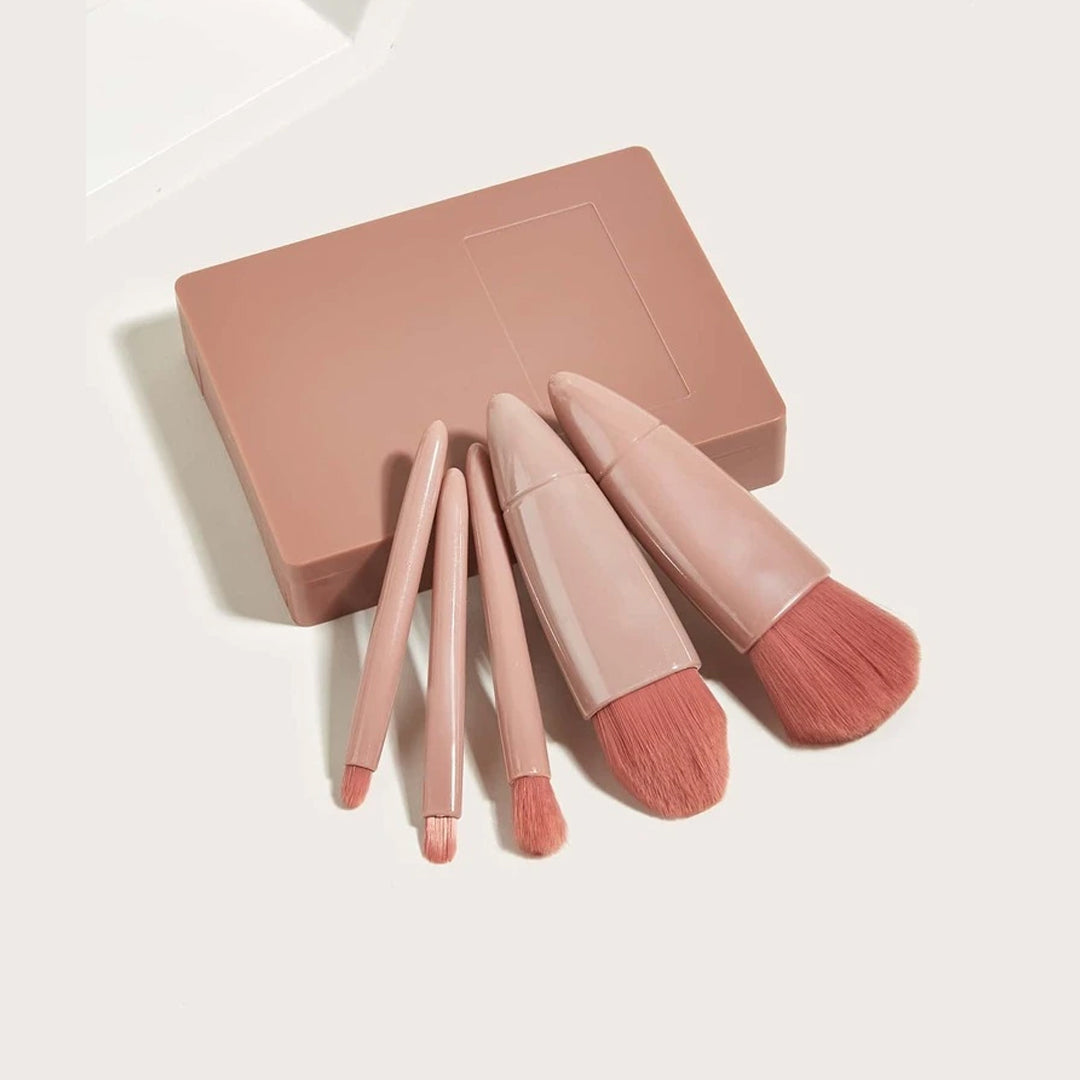 Cuffs N Lashes Mini Brush Set of 5 - Brown