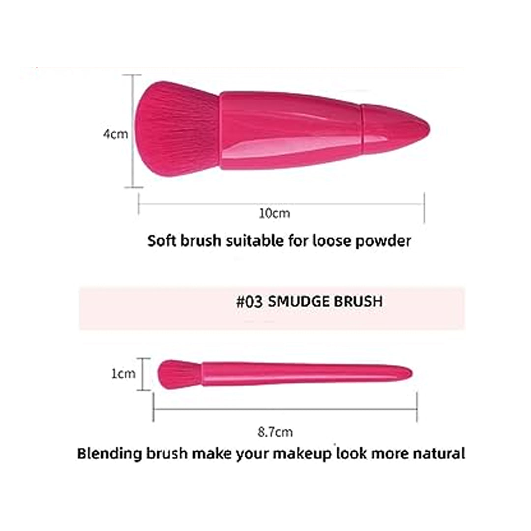 Cuffs N Lashes Mini Brush Set of 5 - Pink