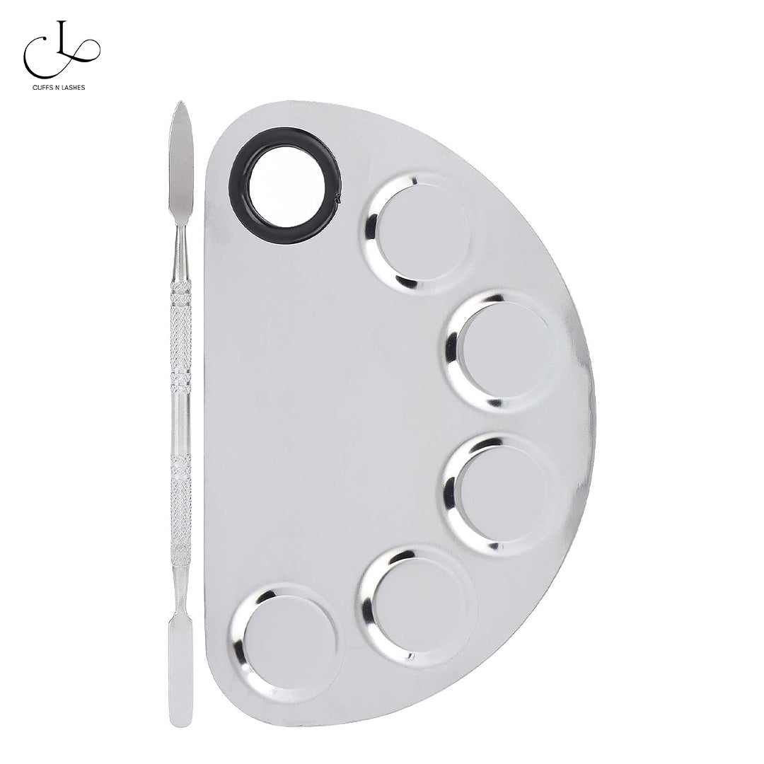 Cuffs N Lashes Stainless Steel D-shaped Foundation Mixing Tool