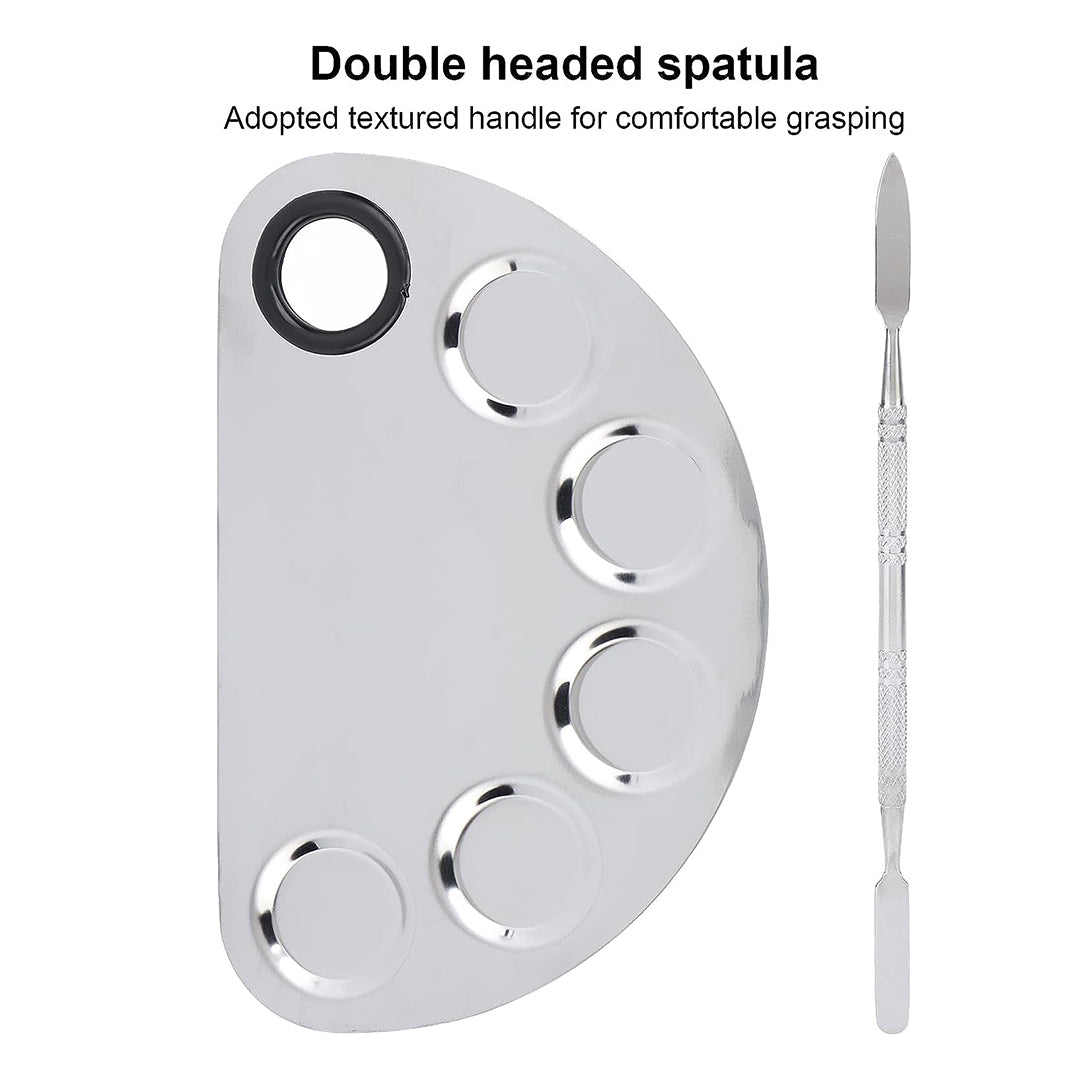 Cuffs N Lashes Stainless Steel D-shaped Foundation Mixing Tool