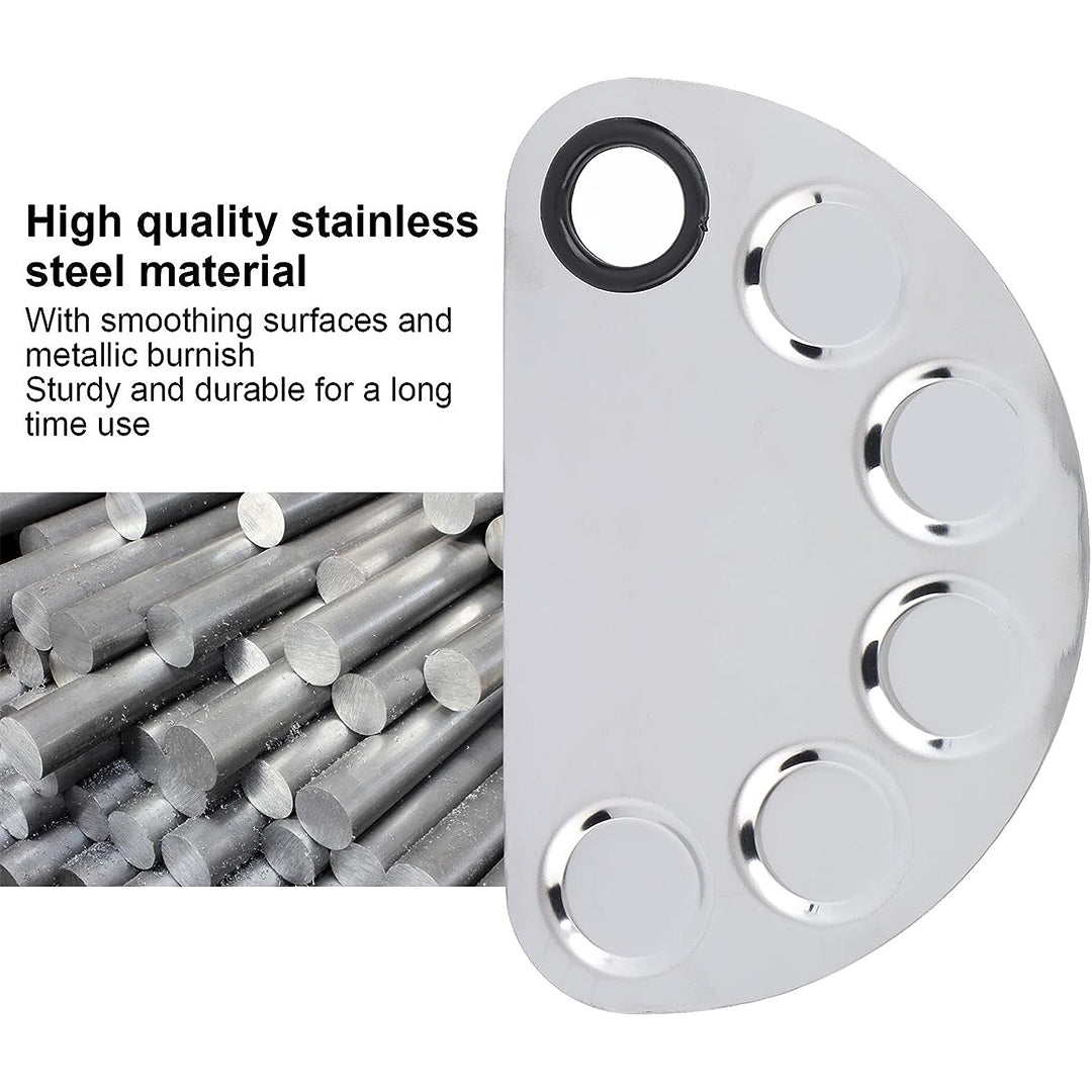 Cuffs N Lashes Stainless Steel D-shaped Foundation Mixing Tool