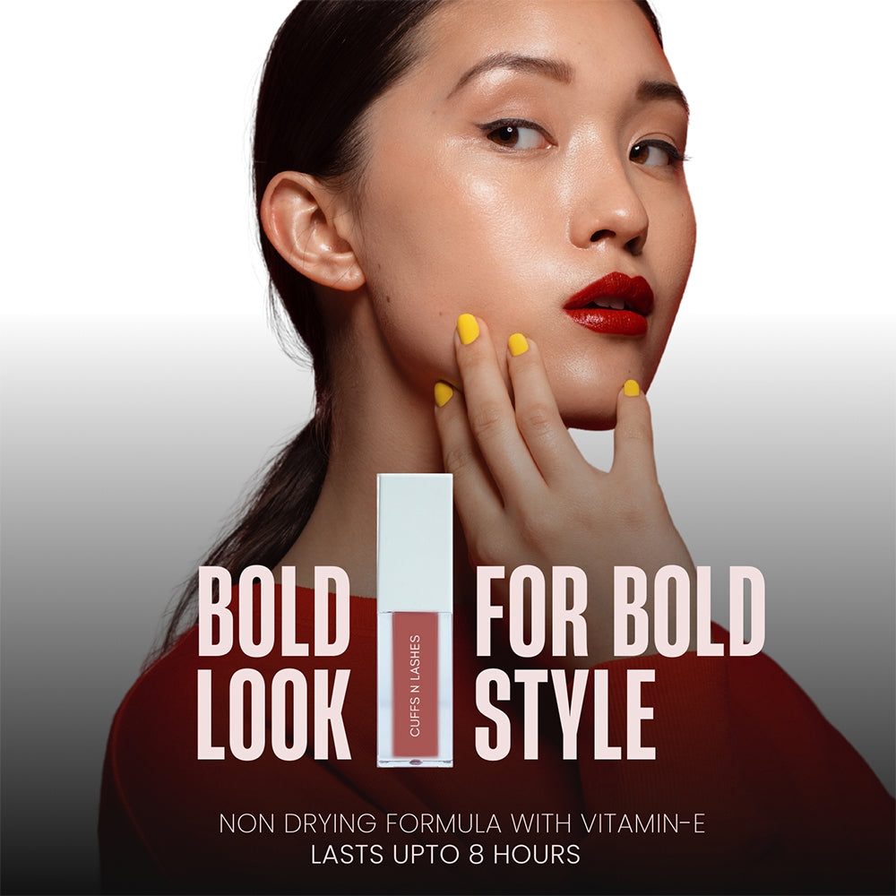 Cuffs N Lashes Matte Liquid Lipstick – Smudge-Proof