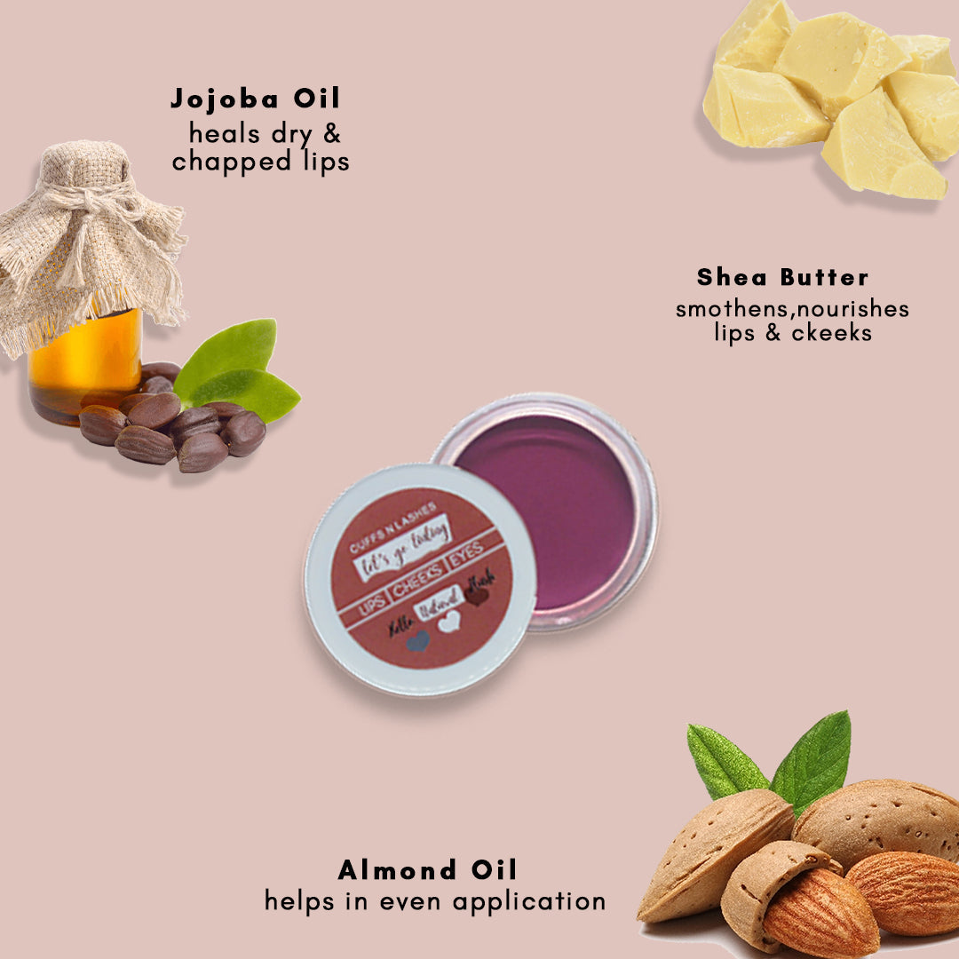 Cuffs N Lashes Let’s Go Tinting Set of 6 – Mini Lip, Cheek & Eye Tints