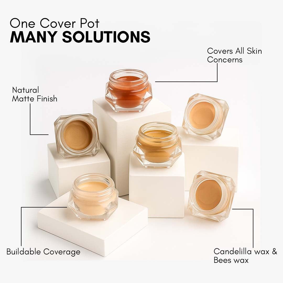 Cuffs N Lashes Cover Pot Concealer – full coverage for dark circles & blemishes