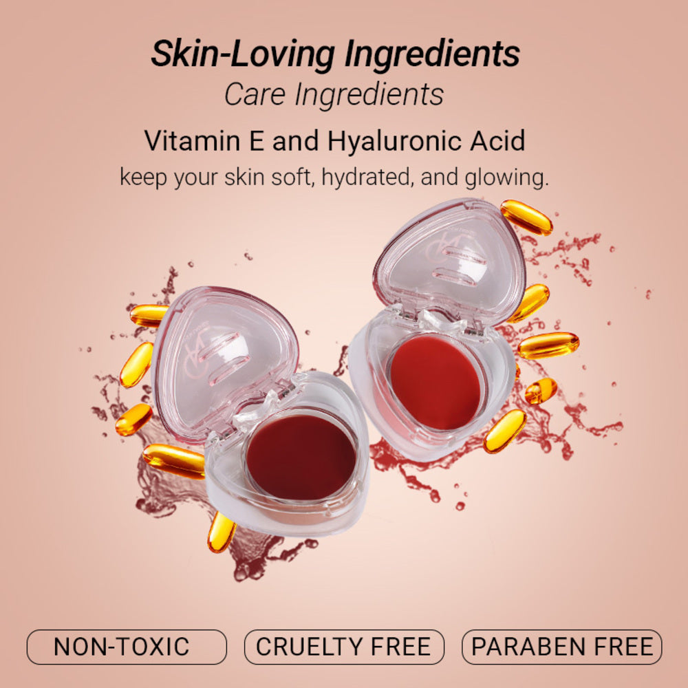 Cuffs N Lashes Sweet Heart Blurry Pudding Lip & Cheek Mud