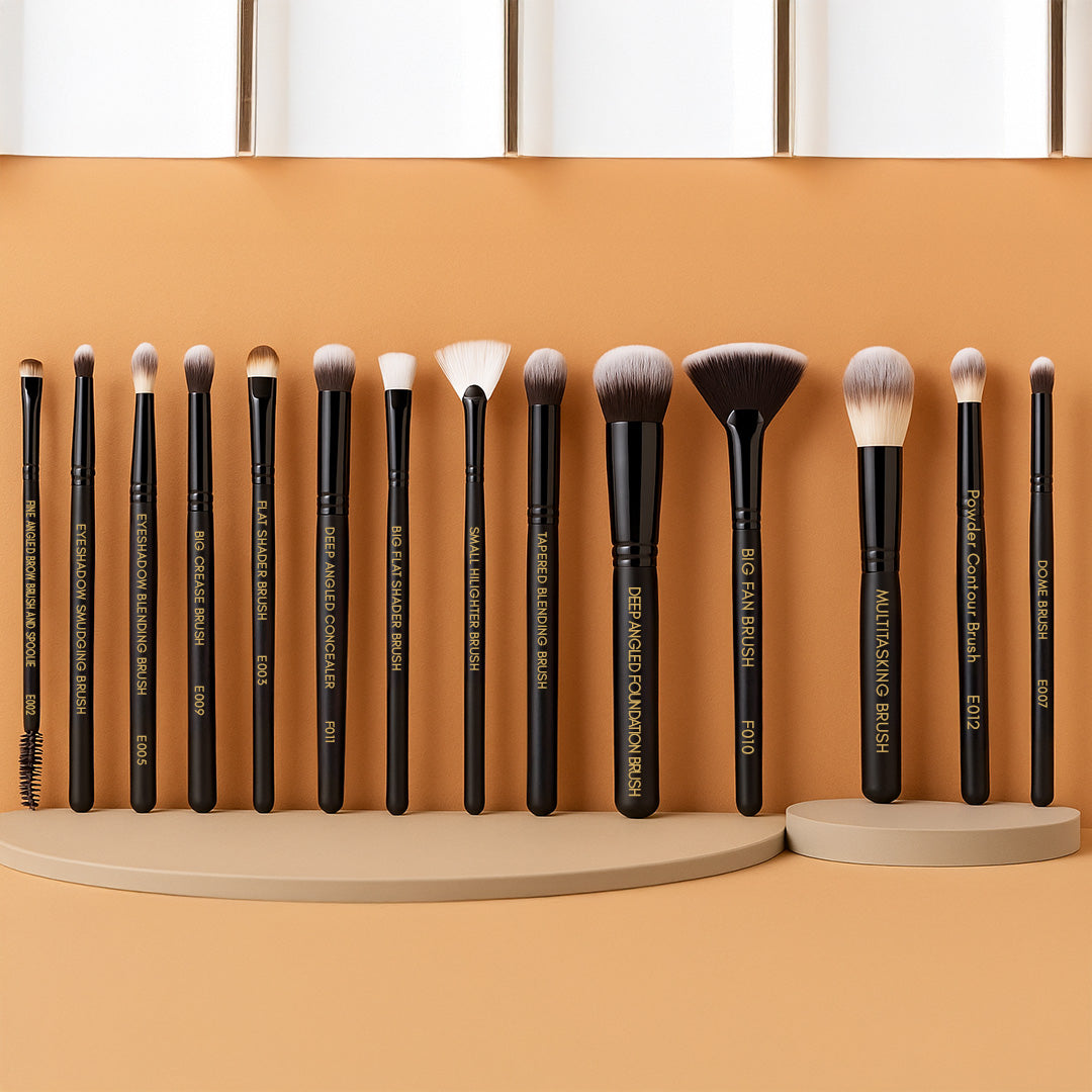 Cuffs N Lashes Makeup Brushes Set of 14