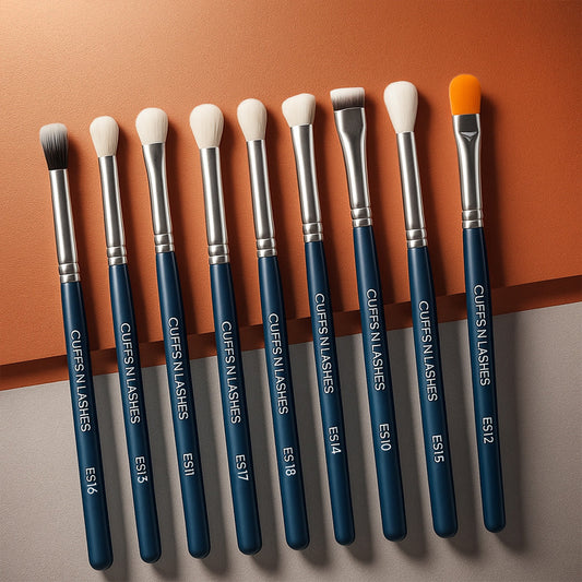 Cuffs N Lashes, The ULTIMATE Eye Brush set, Set of 9(B)